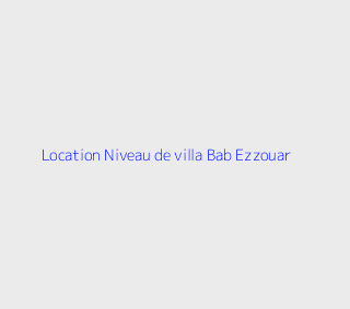 Location Niveau de villa F8 Alger